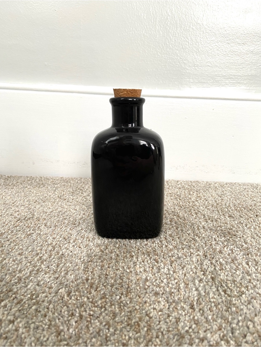 Halloween Apothecary Jar Black Ceramic Bat Balm Potion Bottle Eerie Charm - Picture 5 of 11